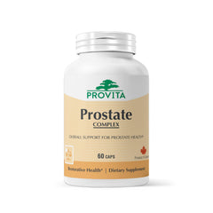 PROVITA Prostate Complex bottle front shows commitment to male urinary health and everyday vitality.