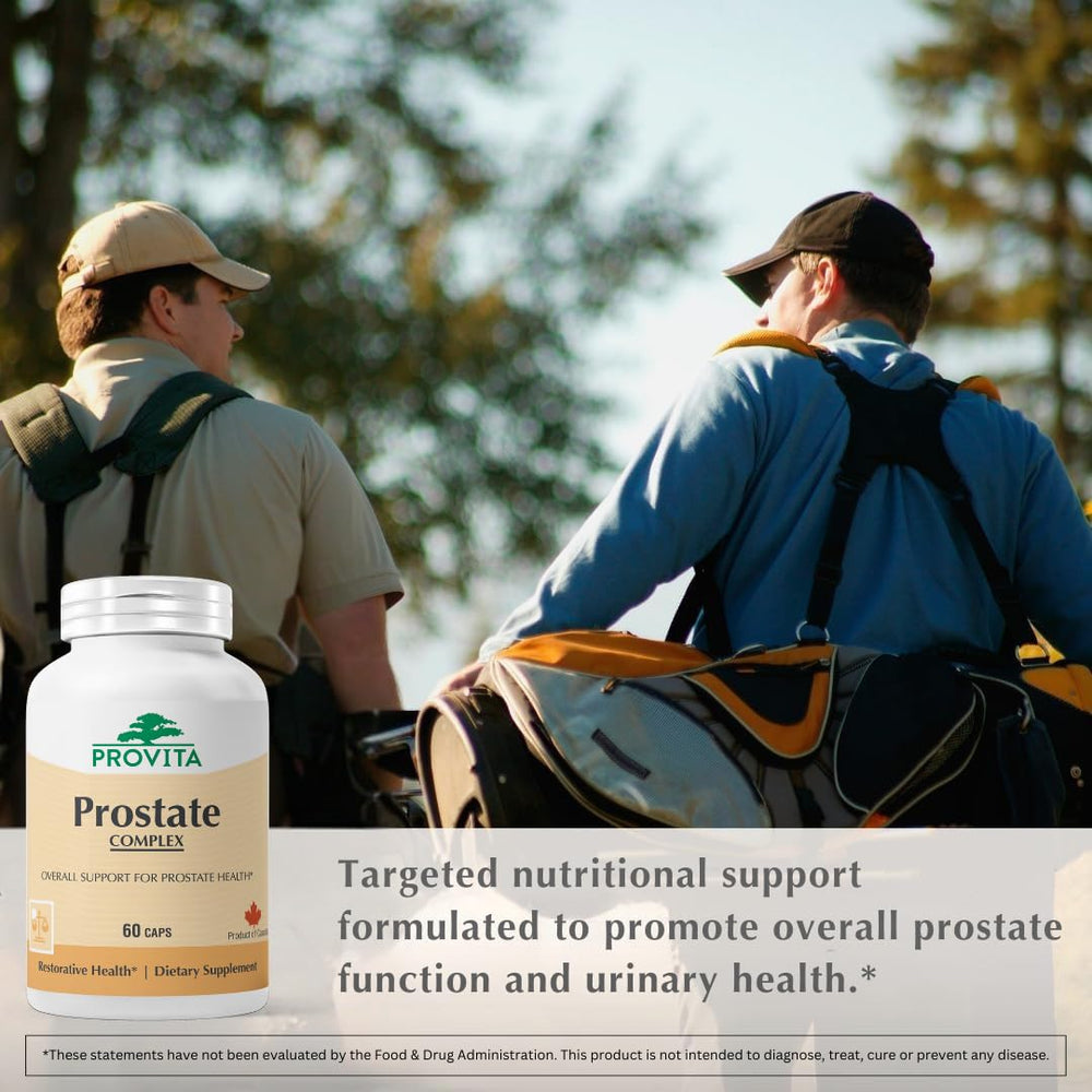 PROVITA Prostate Complex label nutrition facts detail ingredients and serving size.
