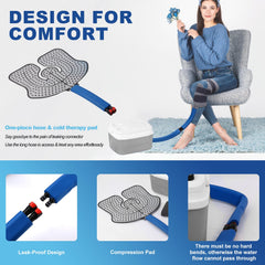 Pryqutia knee therapy pads offer conforming fit and targeted cooling