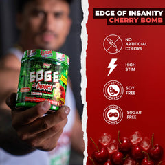 Psycho Pharma Edge of Insanity glass with powder ready to drink