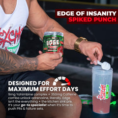 Psycho Pharma Edge of Insanity ingredient label highlights high-stim formula