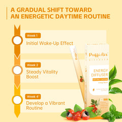 PUFFIAIR long-lasting diffuser pen offers up to 600 uses for steady energy.