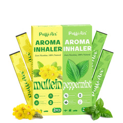 PUFFIAIR mullein inhaler pack for soothing breathing and nicotine-free calm.