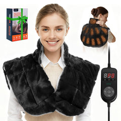 Pulax weighted heating pad for neck and shoulders provides targeted comfort and hands-free relaxation