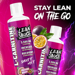 Pump Sauce Lean Sauce bottle with splash conveys refreshing pick-me-up