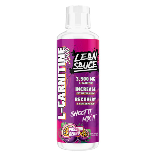 Pump Sauce Lean Sauce L-Carnitine bottle with passion berry liquid ready for routines