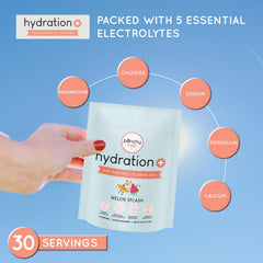 Child enjoying Hydration+ Melon Splash after a workout.