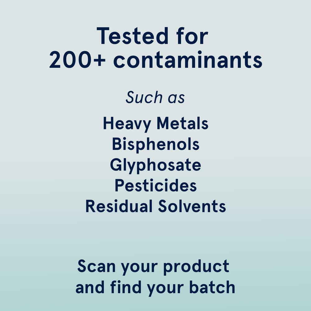 Puori PB Plant Protein Booster batch tested for contaminants by Clean Label Project.