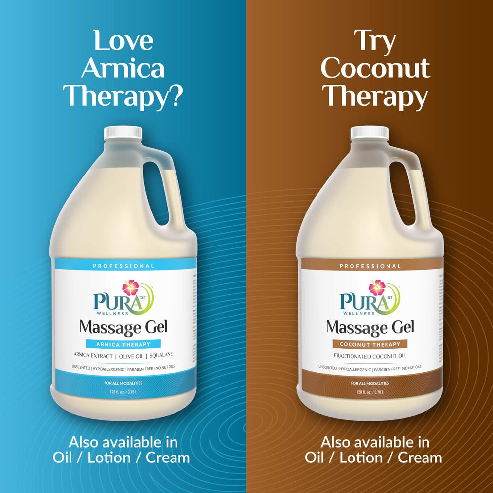 PURA 1st Arnica Therapy athlete recovery massage moment.