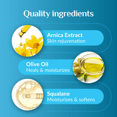 PURA 1st Arnica Therapy clinic setting with hydrating gel.