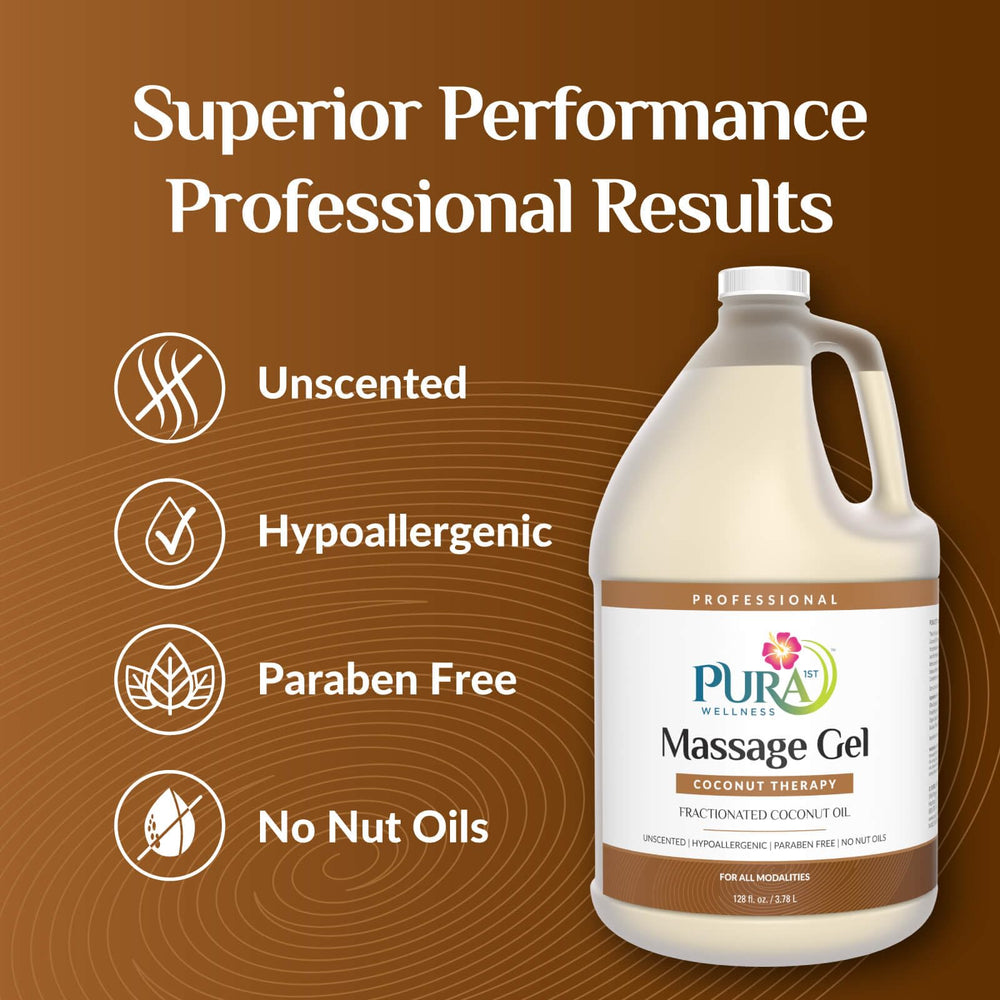 PURA 1st Coconut Therapy gel dispense action during therapy sessions