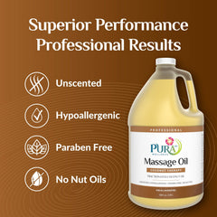 PURA 1st Coconut Therapy oil close-up label highlighting unscented formula