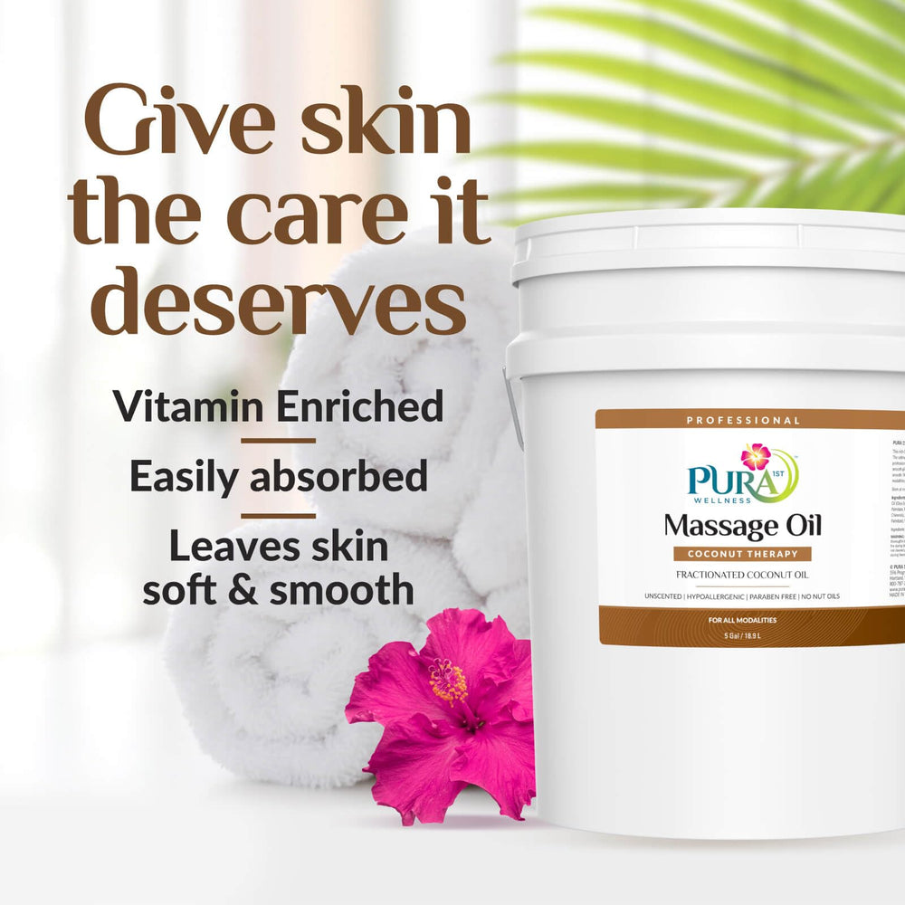 PURA 1st Coconut Therapy skin hydration after massage for nourished skin
