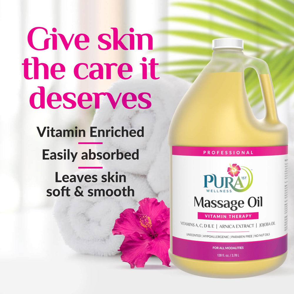 PURA 1st Vitamin Therapy massage oil bottle cap highlighting portable packaging