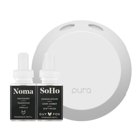 Pura 4 smart diffuser in square box ready for setup and home use.