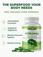 Pura Vida Moringa facility packaging demonstrating on-site processing and freshness