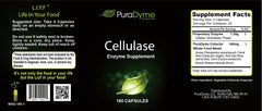 PuraDyme cellulase capsules closeup for nutrient absorption support.