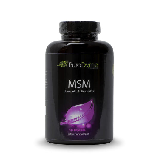 PuraDyme MSM with Cofactor bottle for daily wellness support