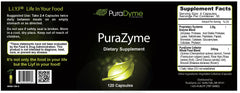 PuraDyme PuraZyme capsules close-up emphasizes easy pre-digestion support.