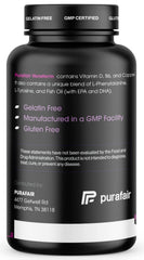Purafair Veraferm glass bottle on display suggests purity and reliable supply.