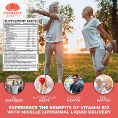 Purality Health berry-flavored B12 splash offers a refreshing daily intake.