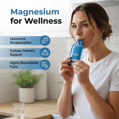 PURALITY HEALTH Magnesium Glycinate Gel dispensing scene emphasizes easy use.