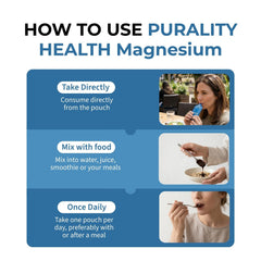 PURALITY HEALTH Magnesium Glycinate Gel vegan symbol confirms plant-based formula.