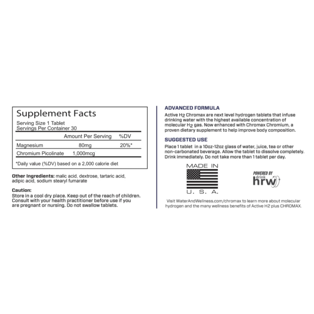 Purative Active H2+ Chromax on kitchen counter for easy daily use.