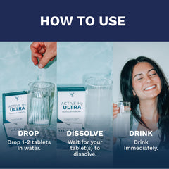 Purative H2 Ultra+ hydrogen bubbles forming in water for a refreshing drink.