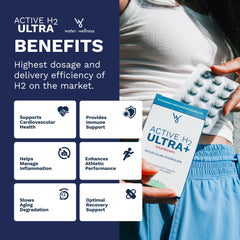 Purative Active H2 Ultra+ raspberry tablet close-up highlights natural flavor.