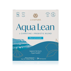 PURE Aqua Lean bottle front for daily metabolic support and clean energy.