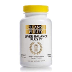Pure Body Institute of Ventura Liver Balance Plus bottle highlighting herbal blend for liver support