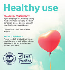 Pure Co Cranberry Pills vegan-capsule closeup reinforces non-GMO vegan formula and clean ingredients.