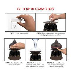 Pure Daily Care ambient light showing seven modes for ambiance