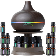 Pure Daily Care diffuser with wood-grain front design for stylish spaces