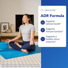 Pure Encapsulations ADR Formula label detail highlights premium hypoallergenic ingredients and a herbal blend
