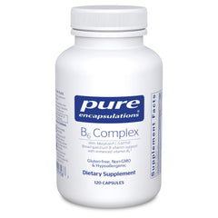 Pure Encapsulations B6 Complex bottle; supports nervous system and brain health