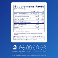 Close-up of Pure Encapsulations +Cal+ with Ipriflavon bottle cap and label.