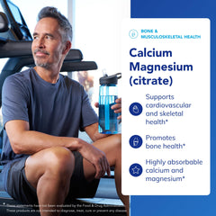Pure Encapsulations Calcium Magnesium Citrate label highlights vegan, non-GMO formulation