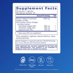 Pure Encapsulations Collagen JS capsules pack for easy daily intake.