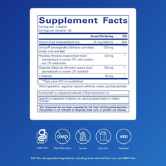 Pure Encapsulations Cortisol Calm capsules closeup for easy daily dose