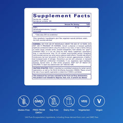 Close-up of Pure Encapsulations DHEA capsules showing easy-to-swallow form.