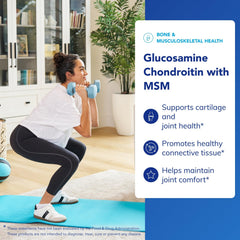 Bottle with meals cue for taking Pure Encapsulations Glucosamine Chondroitin MSM