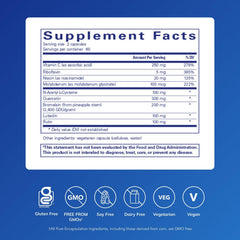 Pure Encapsulations Hist Reset capsules poured into a spoon, illustrating a simple daily routine.