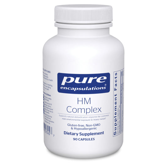 Pure Encapsulations HM Complex bottle for detox support on the go.