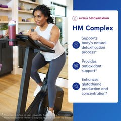 Close-up of HM Complex capsules for easy daily wellness use.