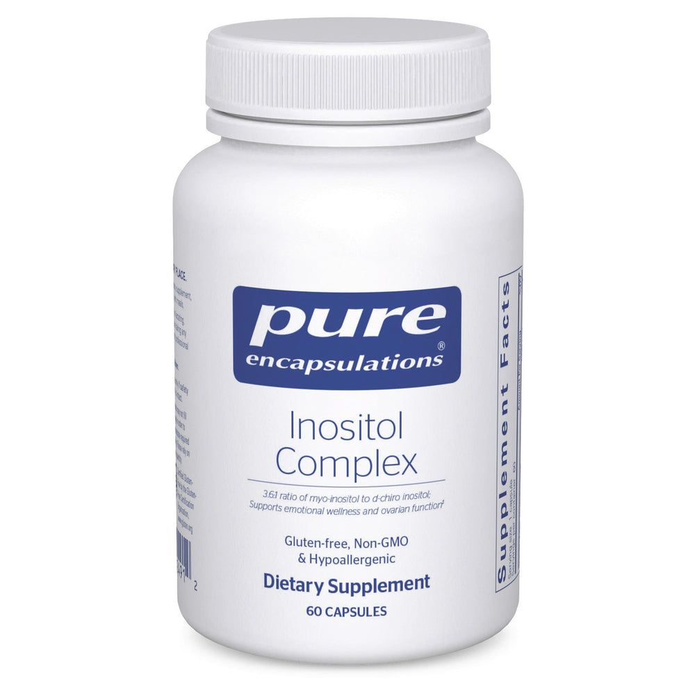 Pure Encapsulations Inositol Complex bottle ready for daily use and wellness.