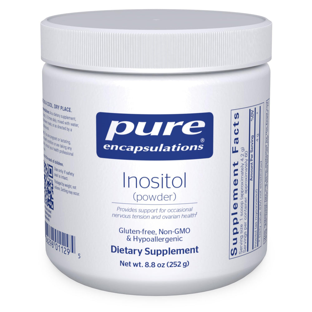 Pure Encapsulations Inositol powder bottle supports energy and nervous system wellness.