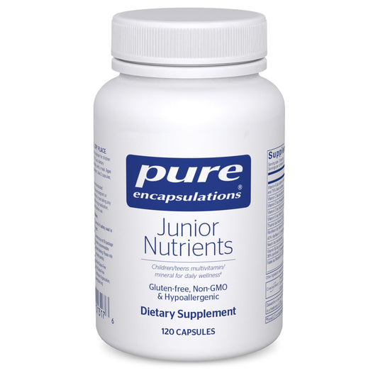 Pure Encapsulations Junior Nutrients bottle front for daily kids' wellness.