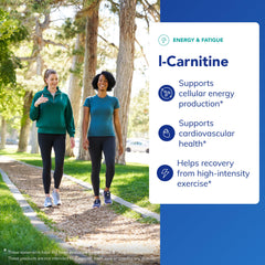Pure Encapsulations L-Carnitine label highlighting tartrate form